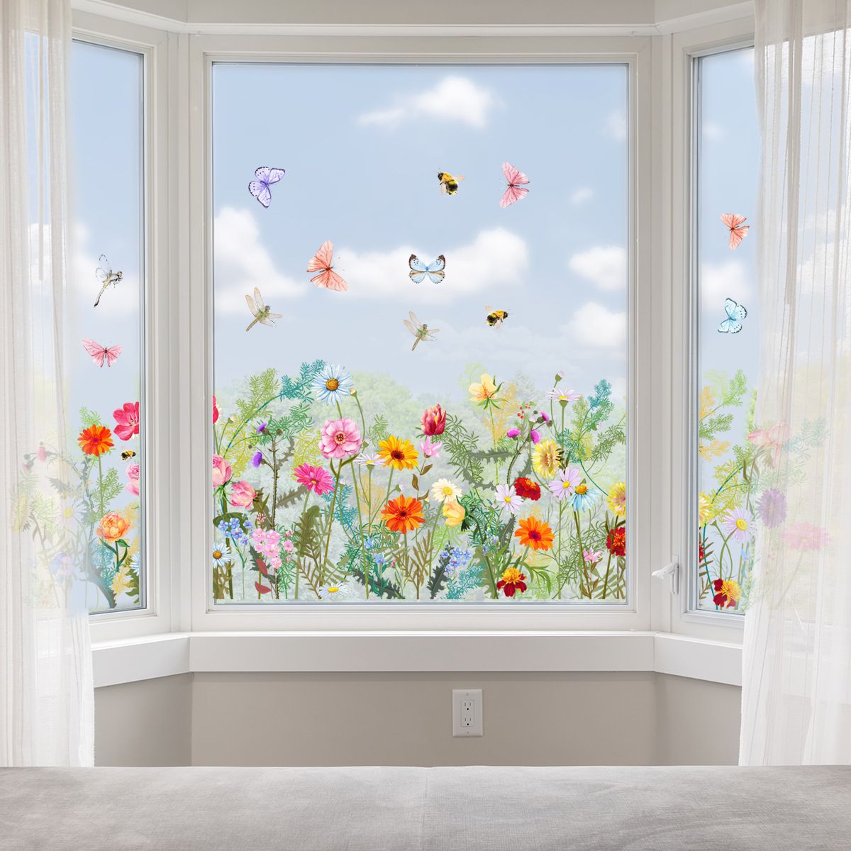 Stained Glass Window Film with Installation Tools-Decorative Window Film for view 4