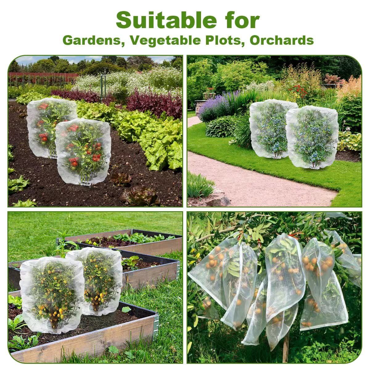 3 Pack Garden Plant Netting Fruits Blueberry Bushes Tomato Protection Netting view 3