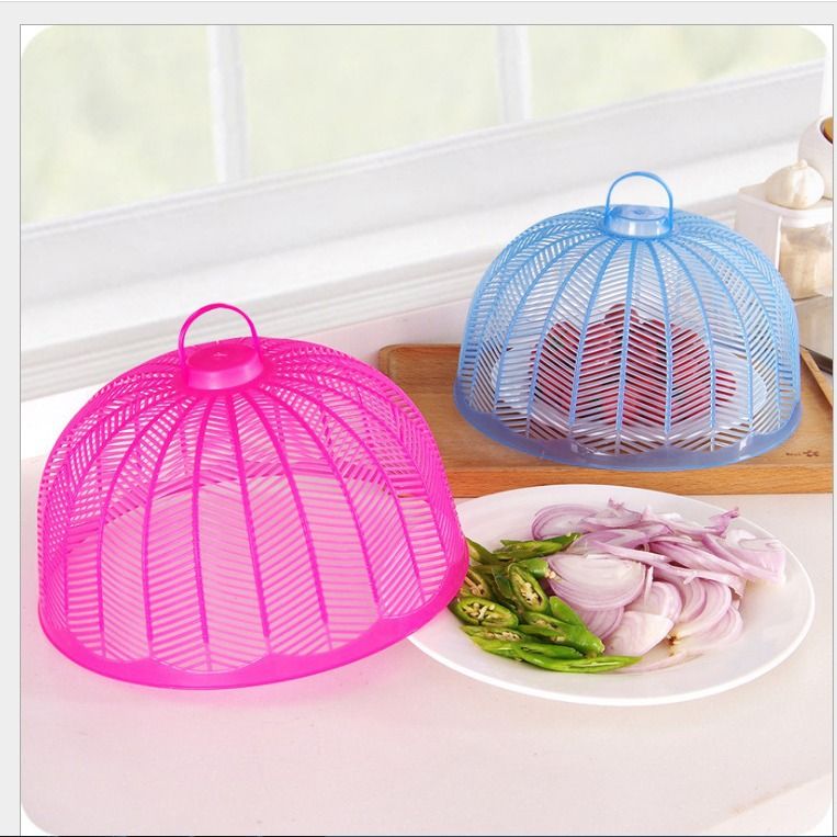 2 Pcs Metal Food Tent Mesh Food Covers Outdoor Food Covers Round Food Nets for view 2