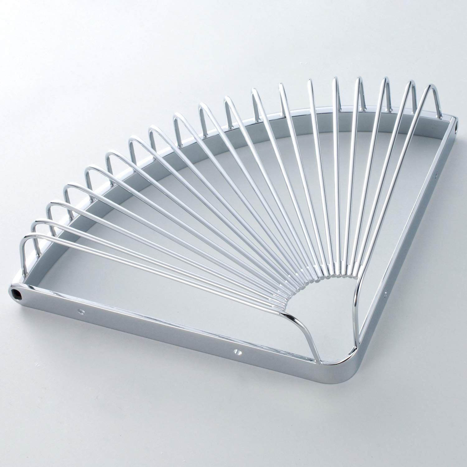 Shower Corner Shelf for Bathroom Brass Basket Organizers and Storage Shampoo view 2