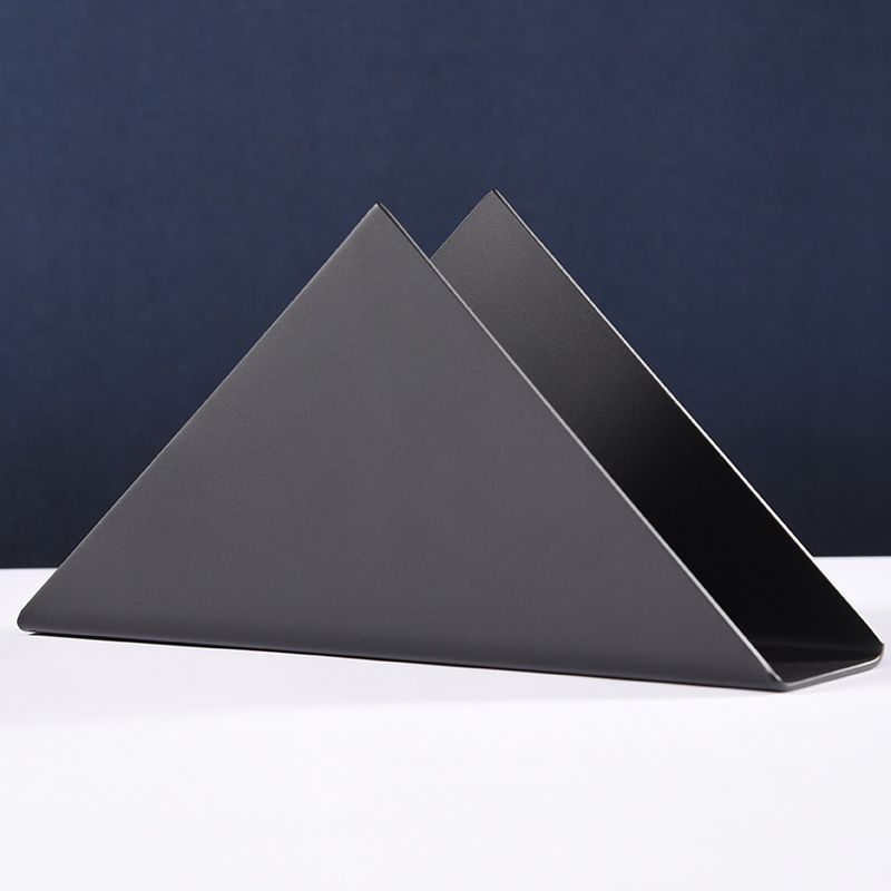 2pcs Paper Towel Holder Heavy Gold Metal Storage Rack Metal Trays Triangle view 2