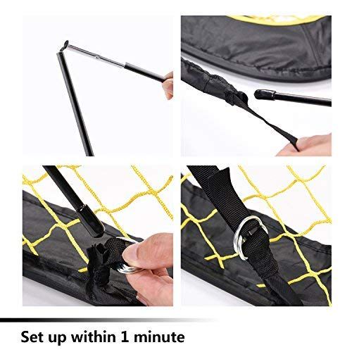 2 in 1 Pop Up Kids Soccer Goal - Indoor/Outdoor Soccer Target Net for view 5