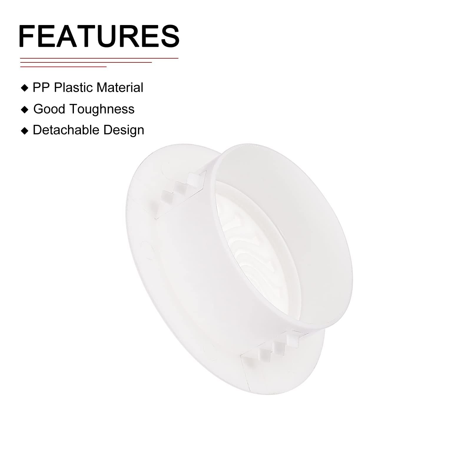 Round Vent Cover - 2Pack - Good for Bedroom Bathroom 2"-2.3" Dia Vent Hole view 3