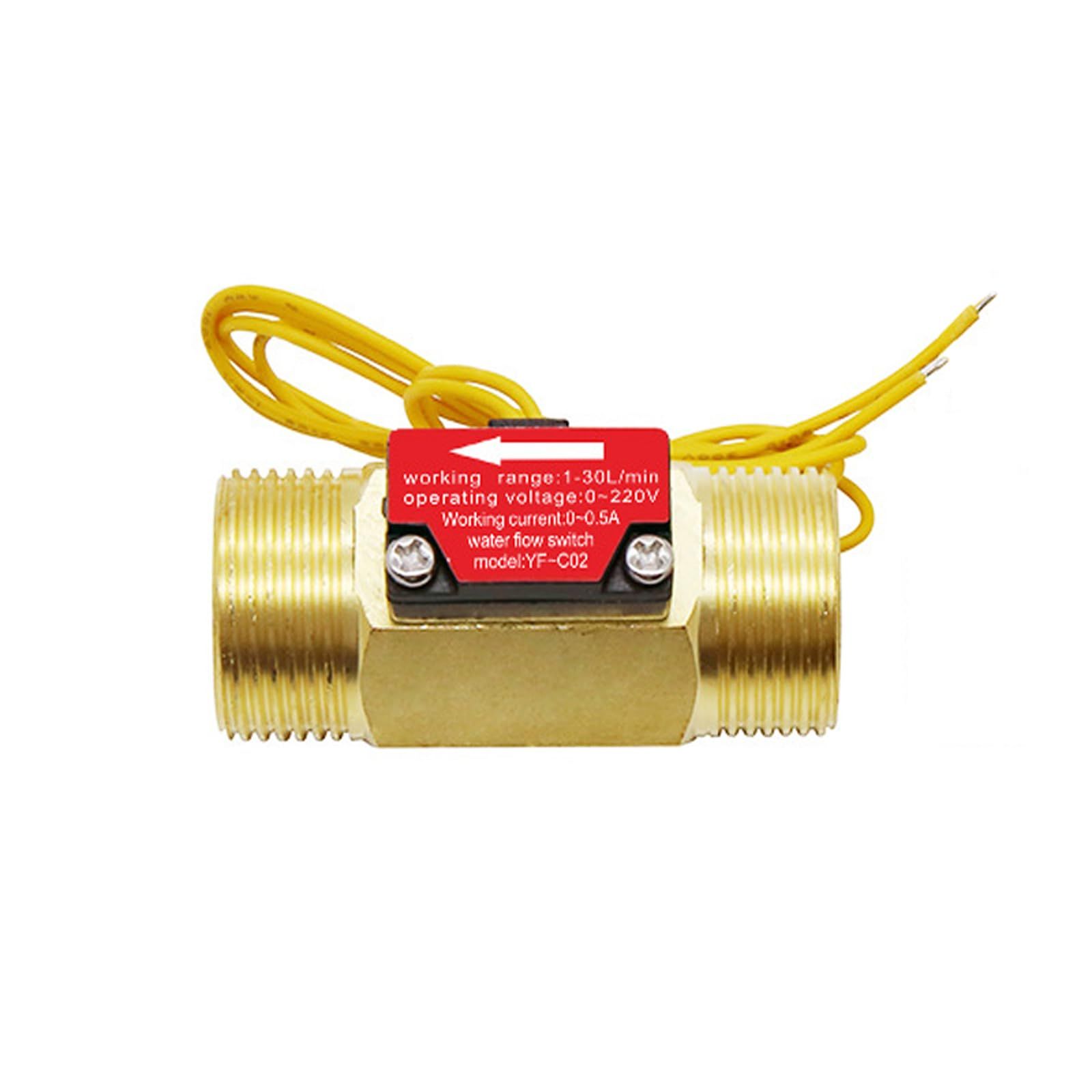 G1/2" Hall Effect Liquid Water Flow Switch Control Flowmeter Counter Meter for