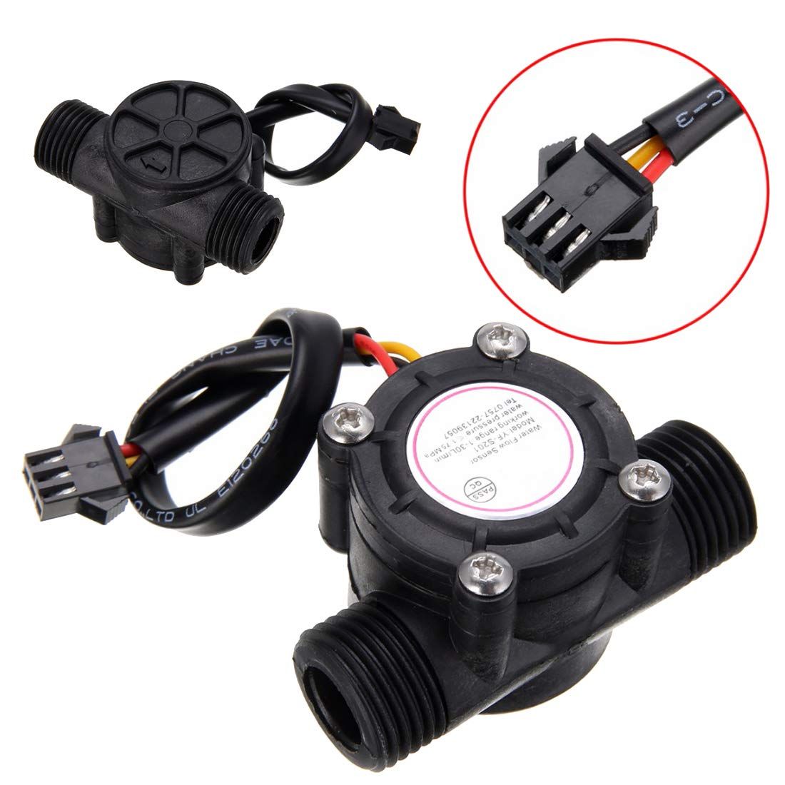 G1/2" Water Flow Hall Sensor Switch 1-30L view 2