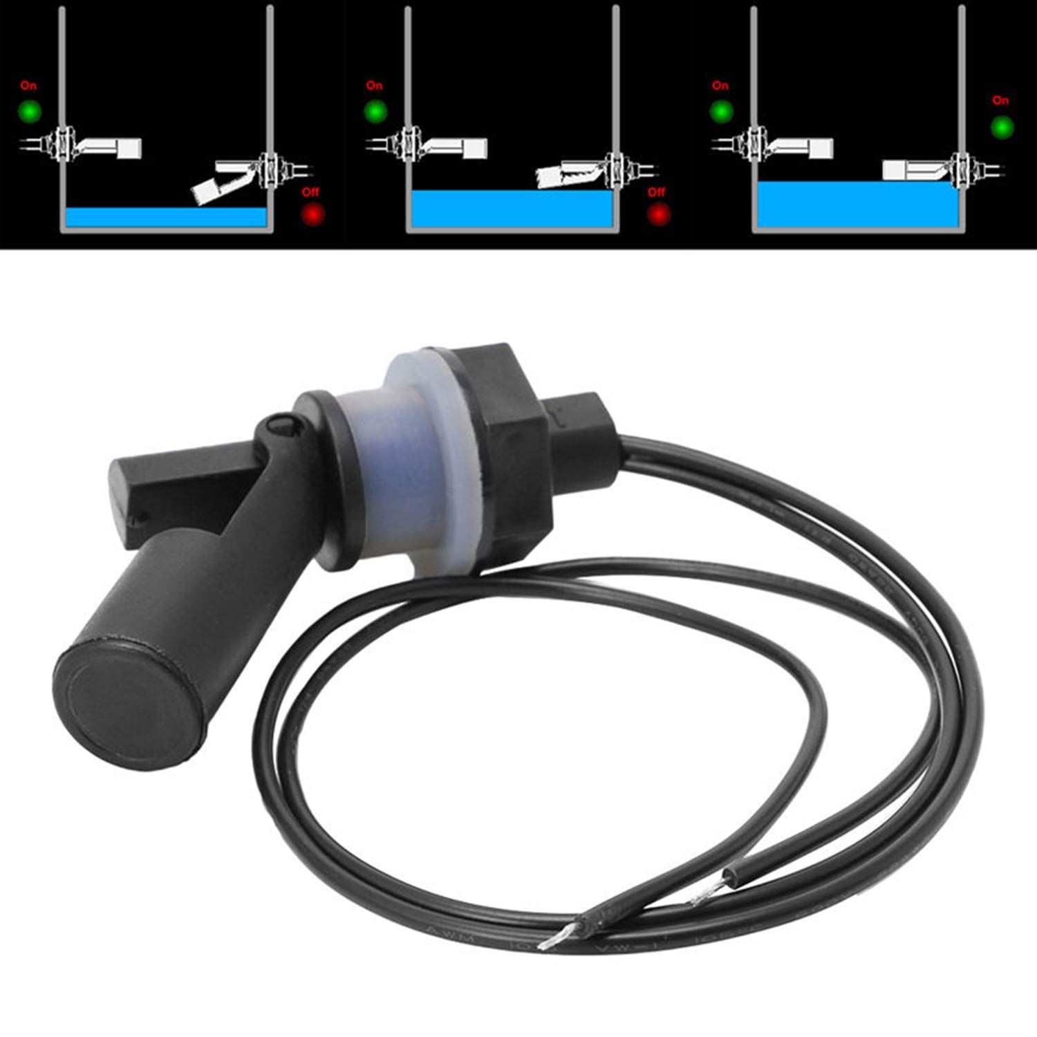 2pcs Water Level Sensor Flow Inductance Water Pump Controller Side Mount view 4