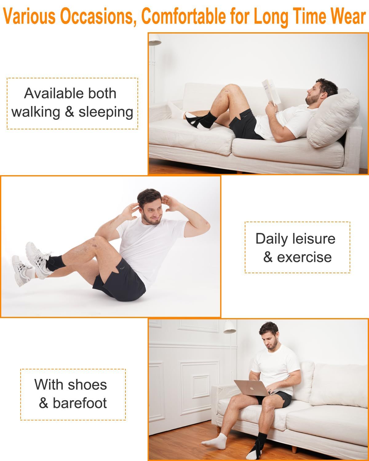 Improve Walking Gait, Effective Relieve Pain, Adjustable Foot Orthosis Brace view 5
