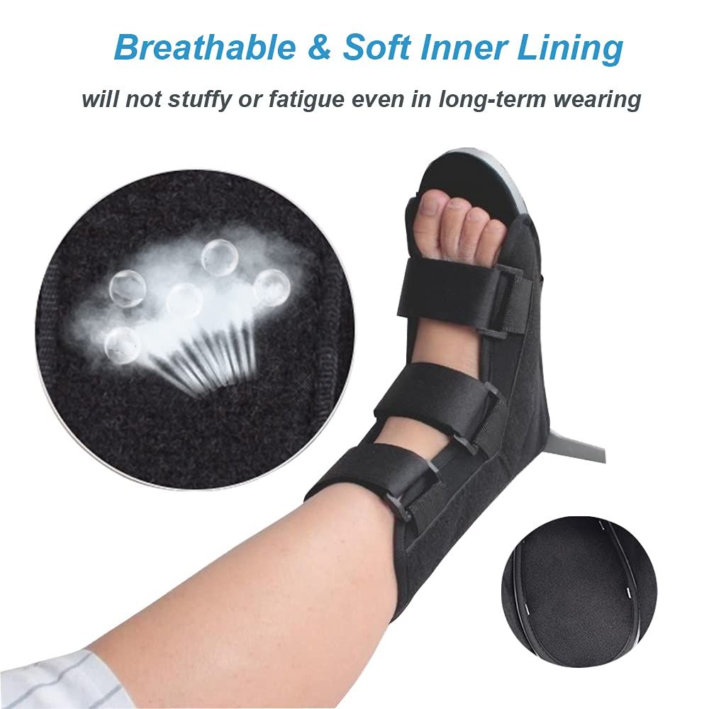 Drop Foot Stabilizer, Drop Foot Correction Brace Shoes Night Splint Varus view 2