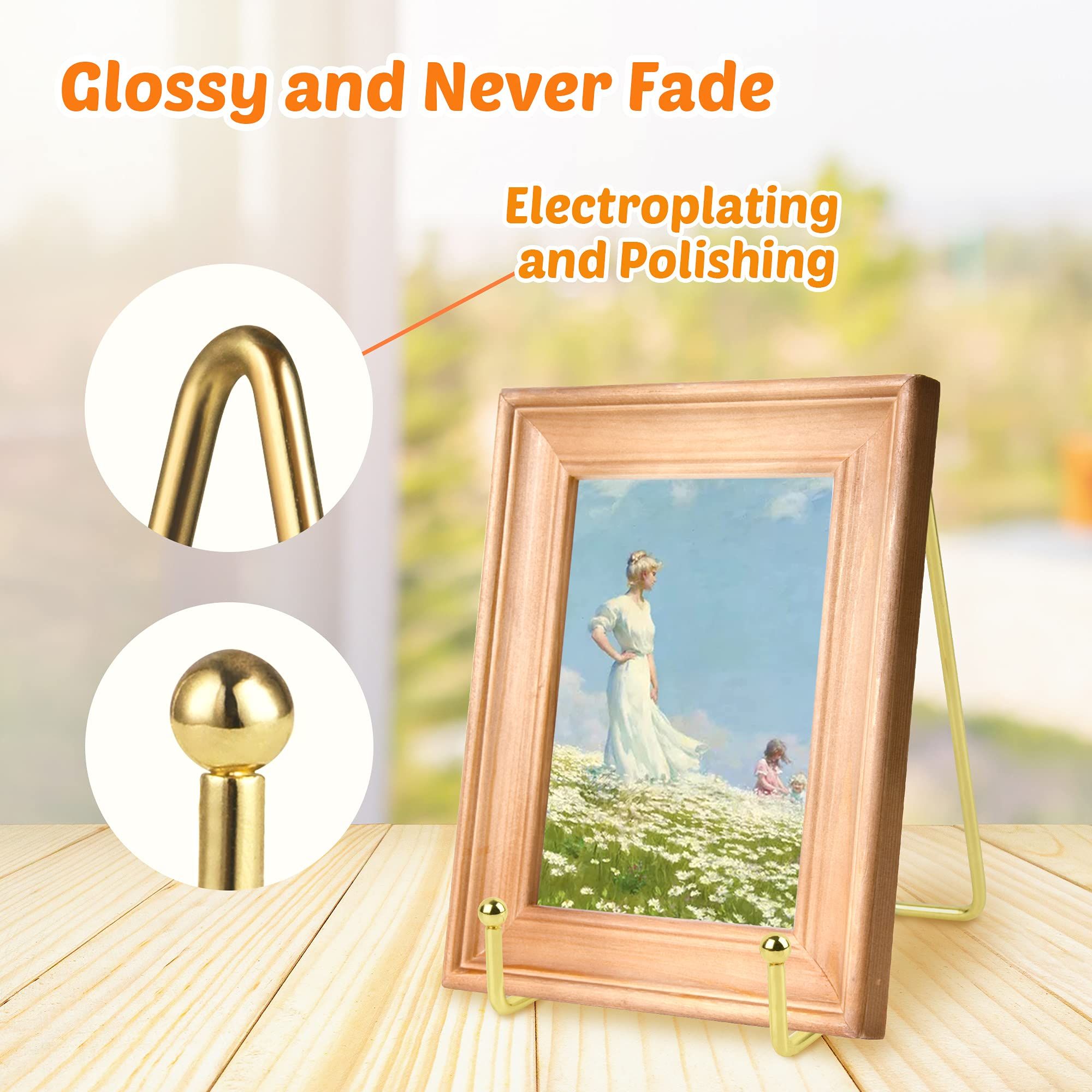 Gold Plate Stands for Display view 3