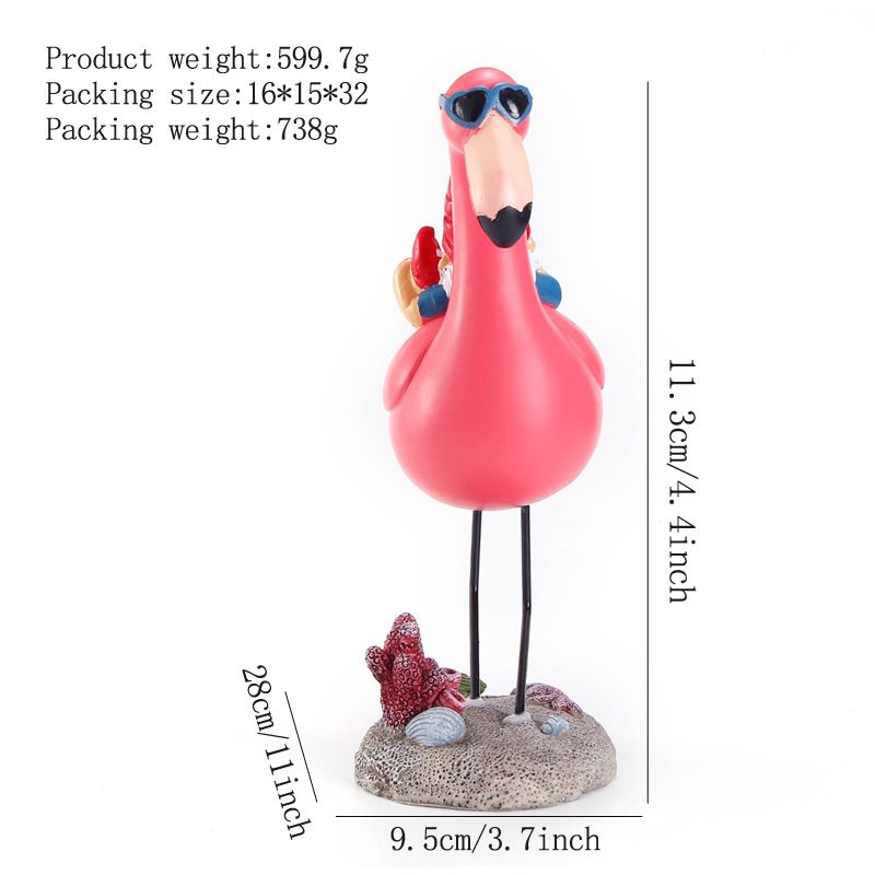 Garden Gnome Statue Outdoor Fun Garden Gnome Riding Flamingo Lawn Patio Artist view 4
