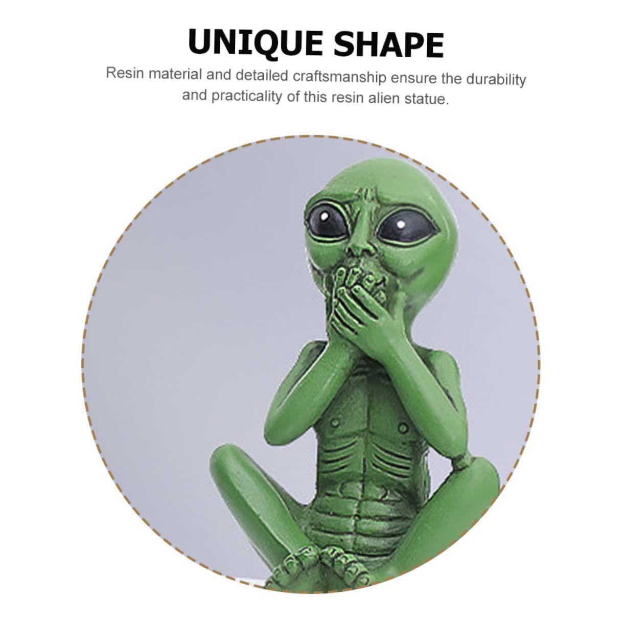 Garden Statue Resin Alien Figurine Alien Decoration DIY Alien Statue Alien view 2