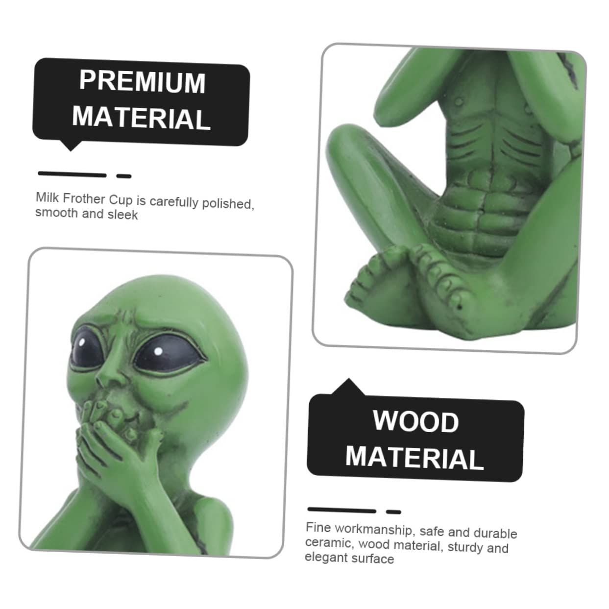 Garden Statue Resin Alien Figurine Alien Decoration DIY Alien Statue Alien view 3