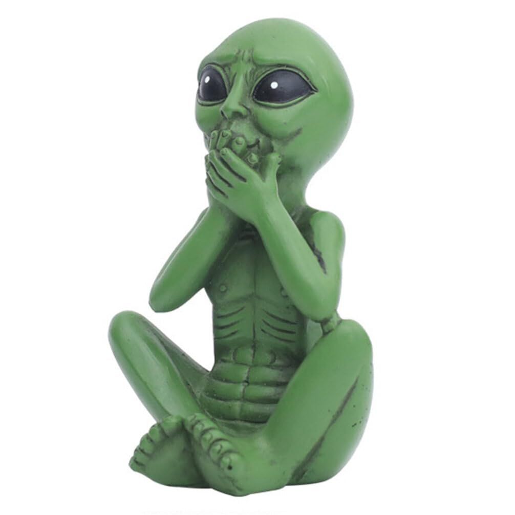 Garden Statue Resin Alien Figurine Alien Decoration DIY Alien Statue Alien view 4