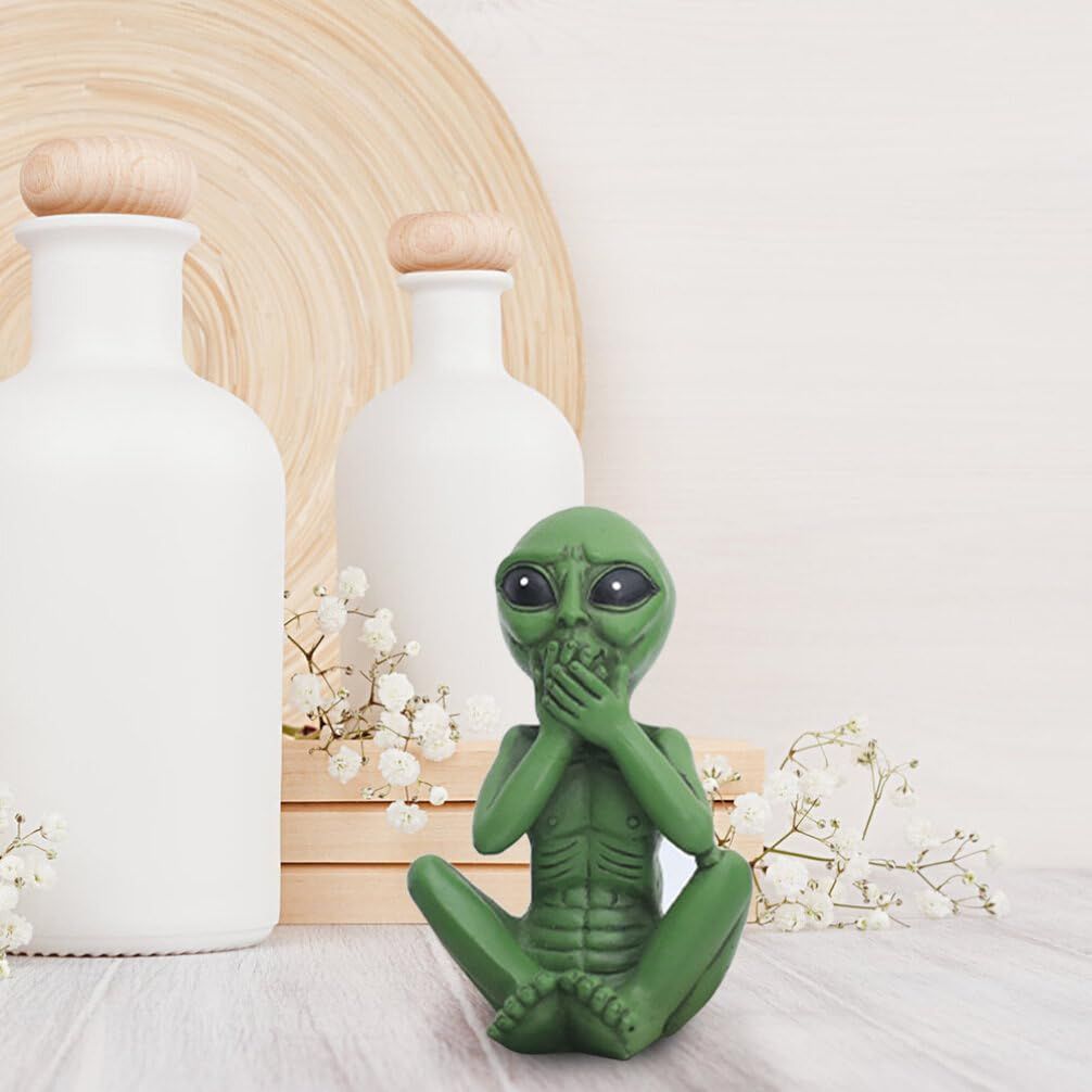 Garden Statue Resin Alien Figurine Alien Decoration DIY Alien Statue Alien view 5