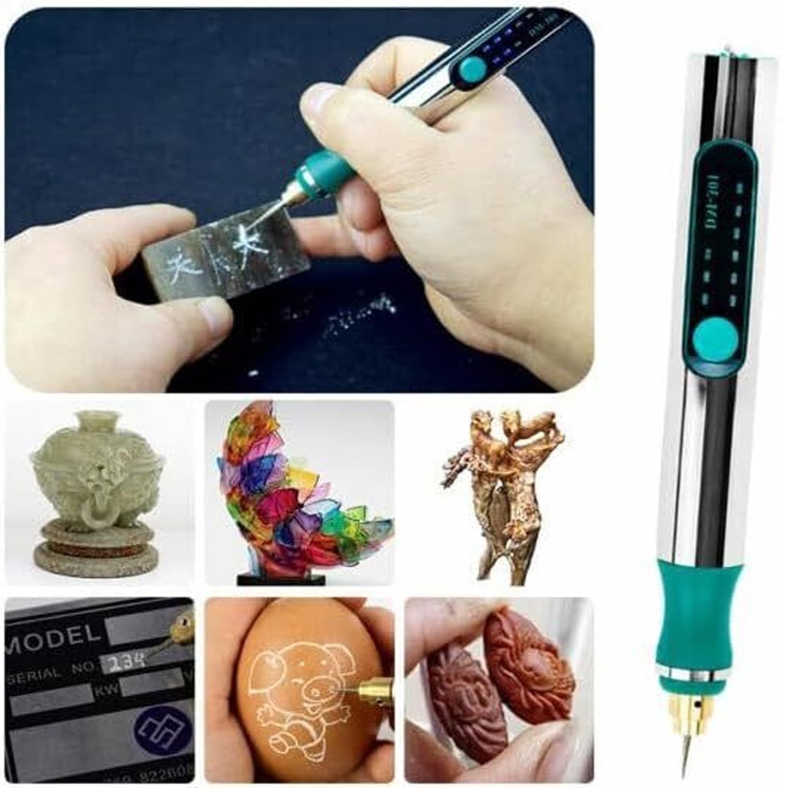 A DIY Engraving Pen, DIY Pen Engraving Tool for Metal, Portable Pen Engraving view 2