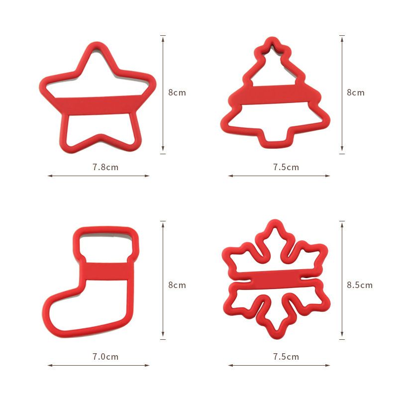 Cookie Cutters, -Set of 4 Gingerbread Family cookie cutter Decorating set a view 5