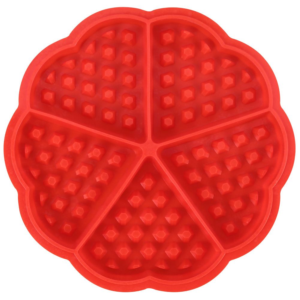 Waffle Mold Bakeware Silicone Waffle Baking Molds Flower Heart Shape Muffin Mould — image 1
