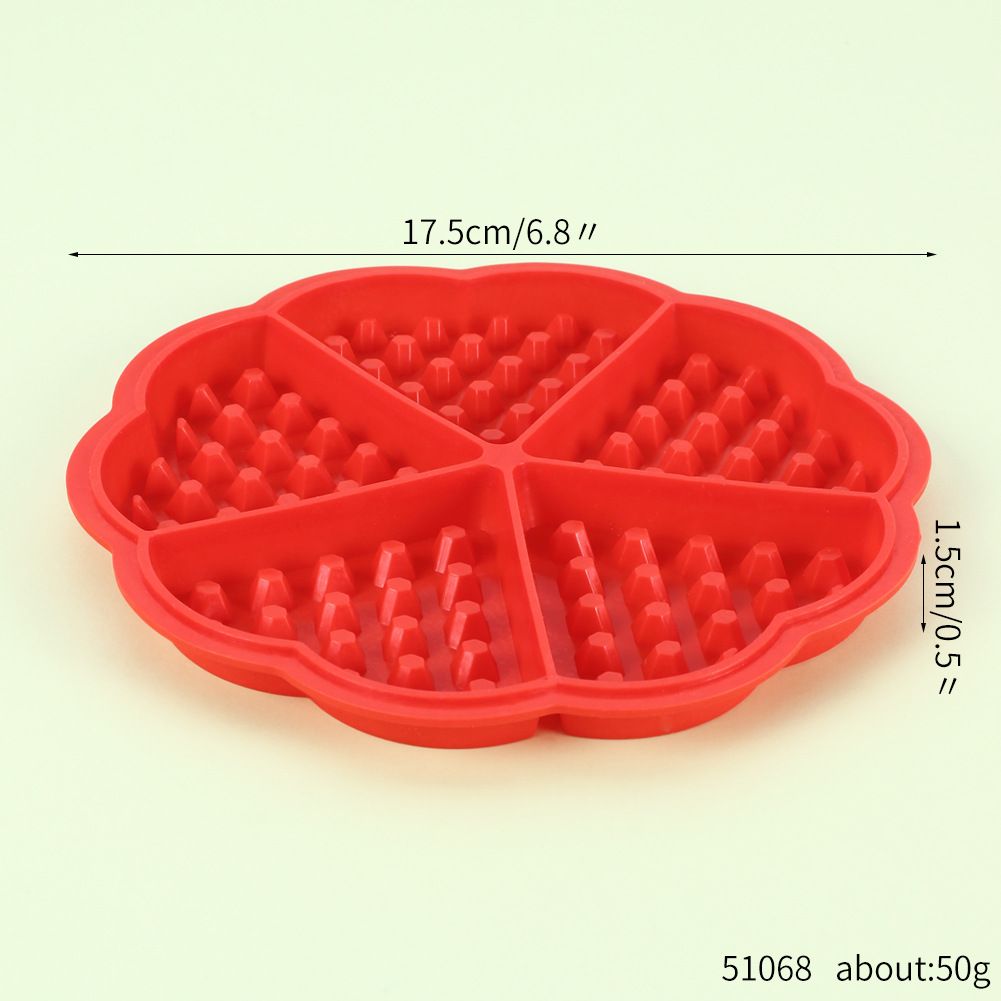Waffle Mold Bakeware Silicone Waffle Baking Molds Flower Heart Shape Muffin Mould view 2