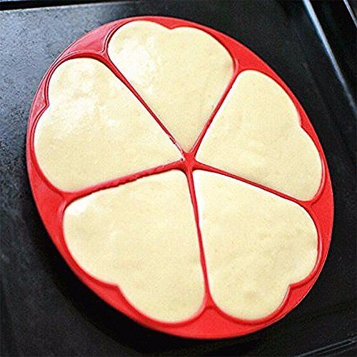 Waffle Mold Bakeware Silicone Waffle Baking Molds Flower Heart Shape Muffin Mould view 4