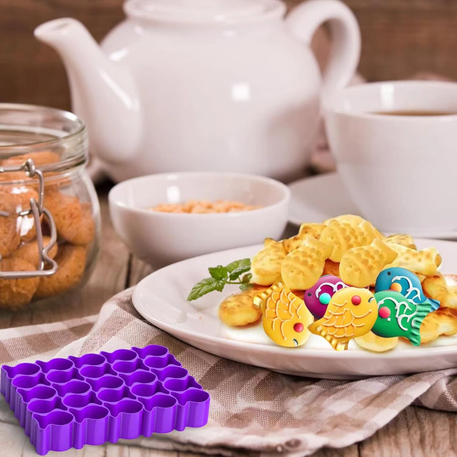 25Pcs Mini Fish Biscuit Cutter view 4