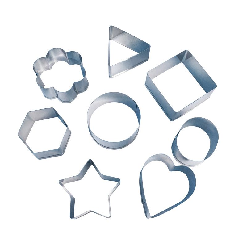24 Mini Cookie Cutters Shapes Set Biscuit Cutters Stainless Steel Metal Baking view 2