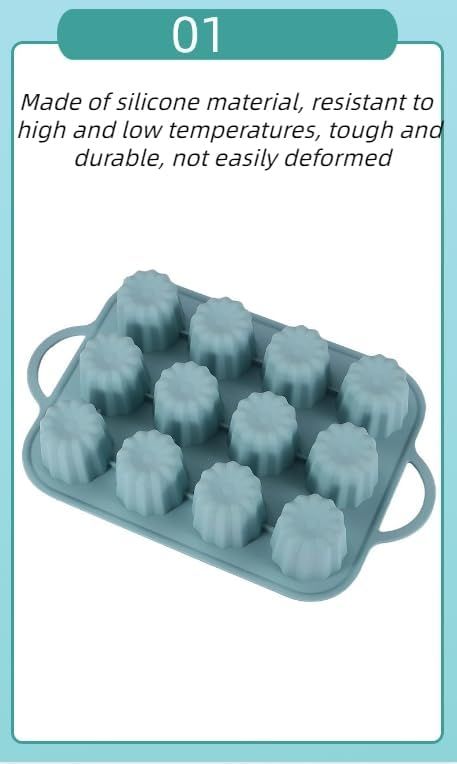 Small cylindrical mold pudding jelly silicone mold lace cake does not stick to view 3
