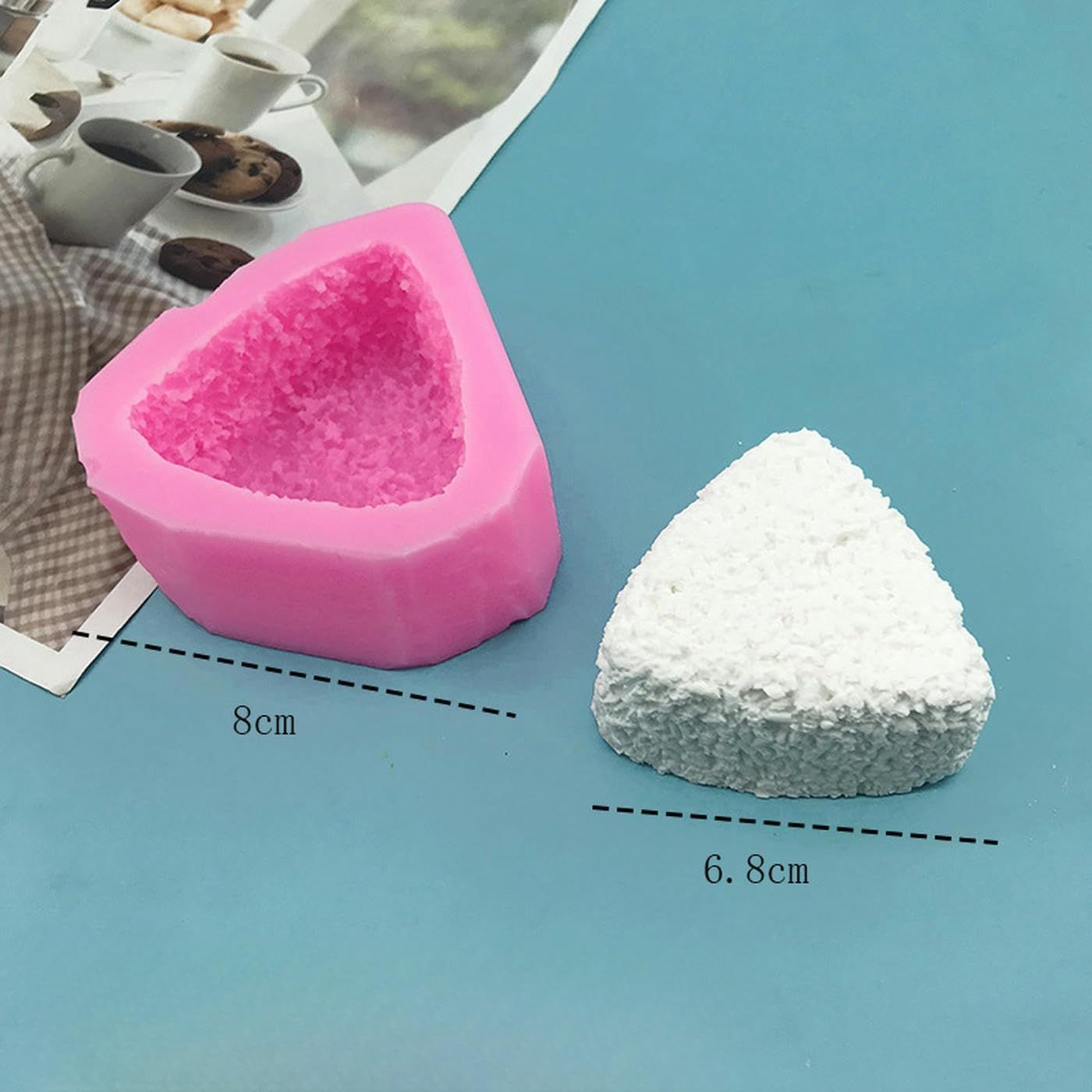 Molds 3Pcs Types of Triangular Rice Balls Seaweed Cheese Silicone Molds Diy view 4