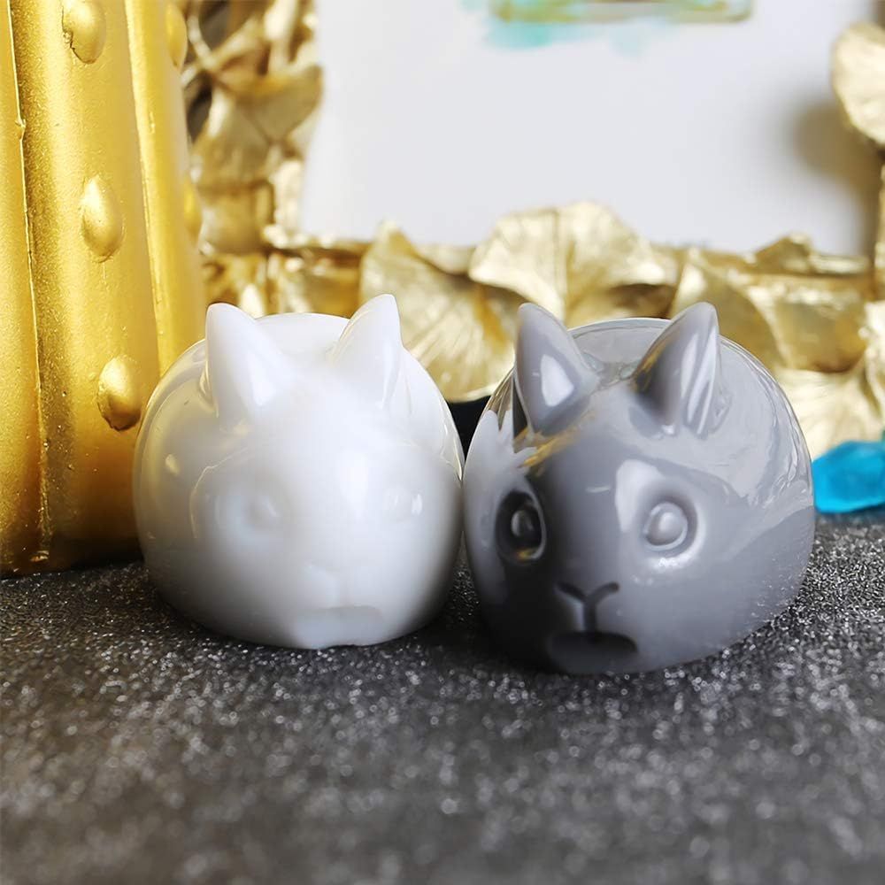 2 Pieces 3D Rabbit Silicone Resin Mold Easter Bunny Silicone Epoxy Resin view 5