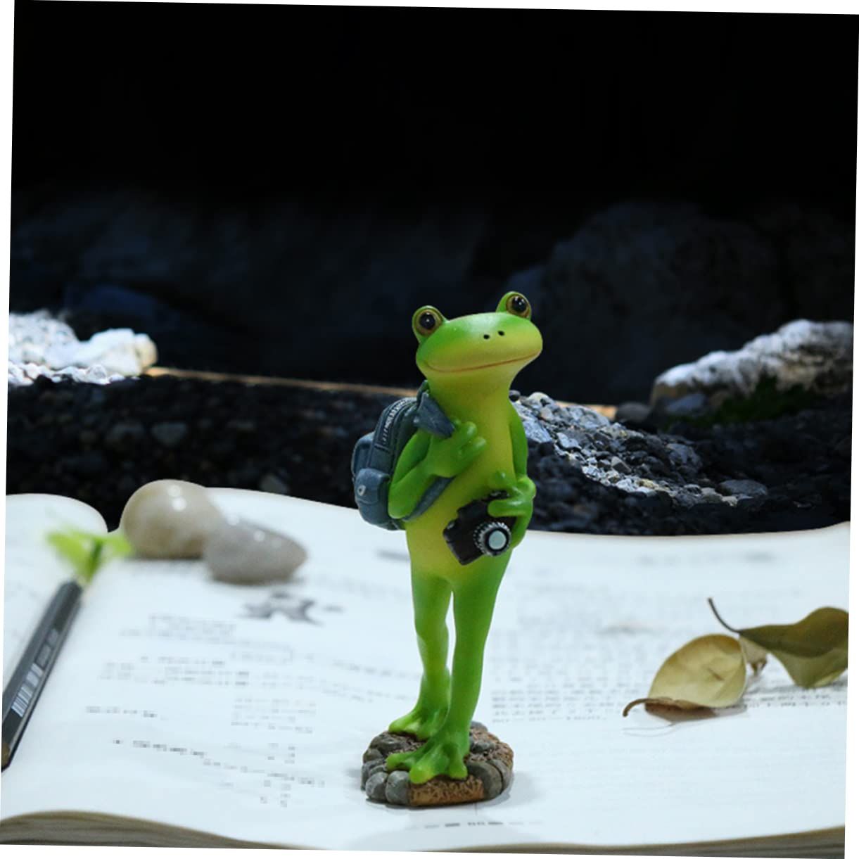 Statue Micro Landscape Figurines Green Figurines Toy Mini Figurine Frog Figure view 2