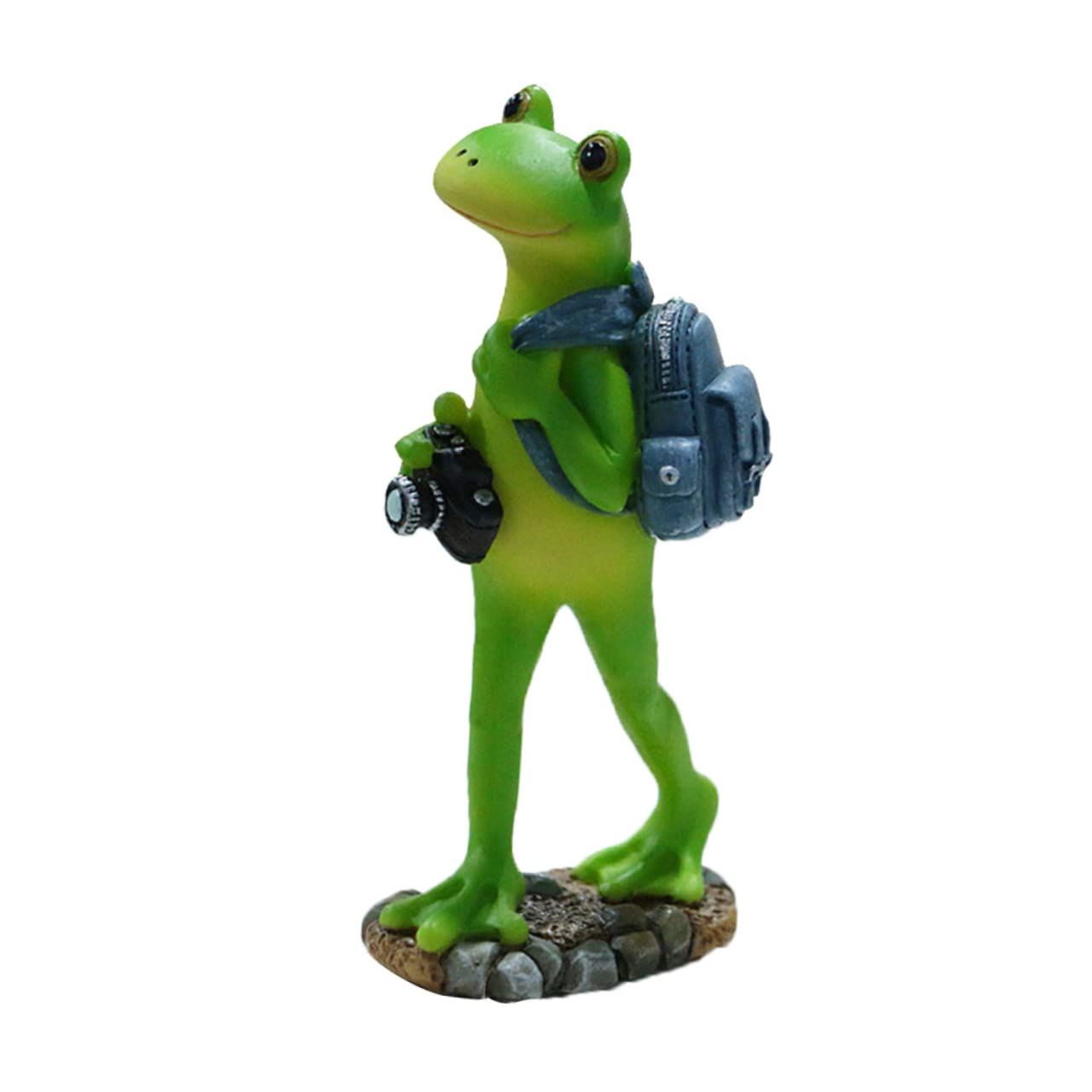 Statue Micro Landscape Figurines Green Figurines Toy Mini Figurine Frog Figure view 3