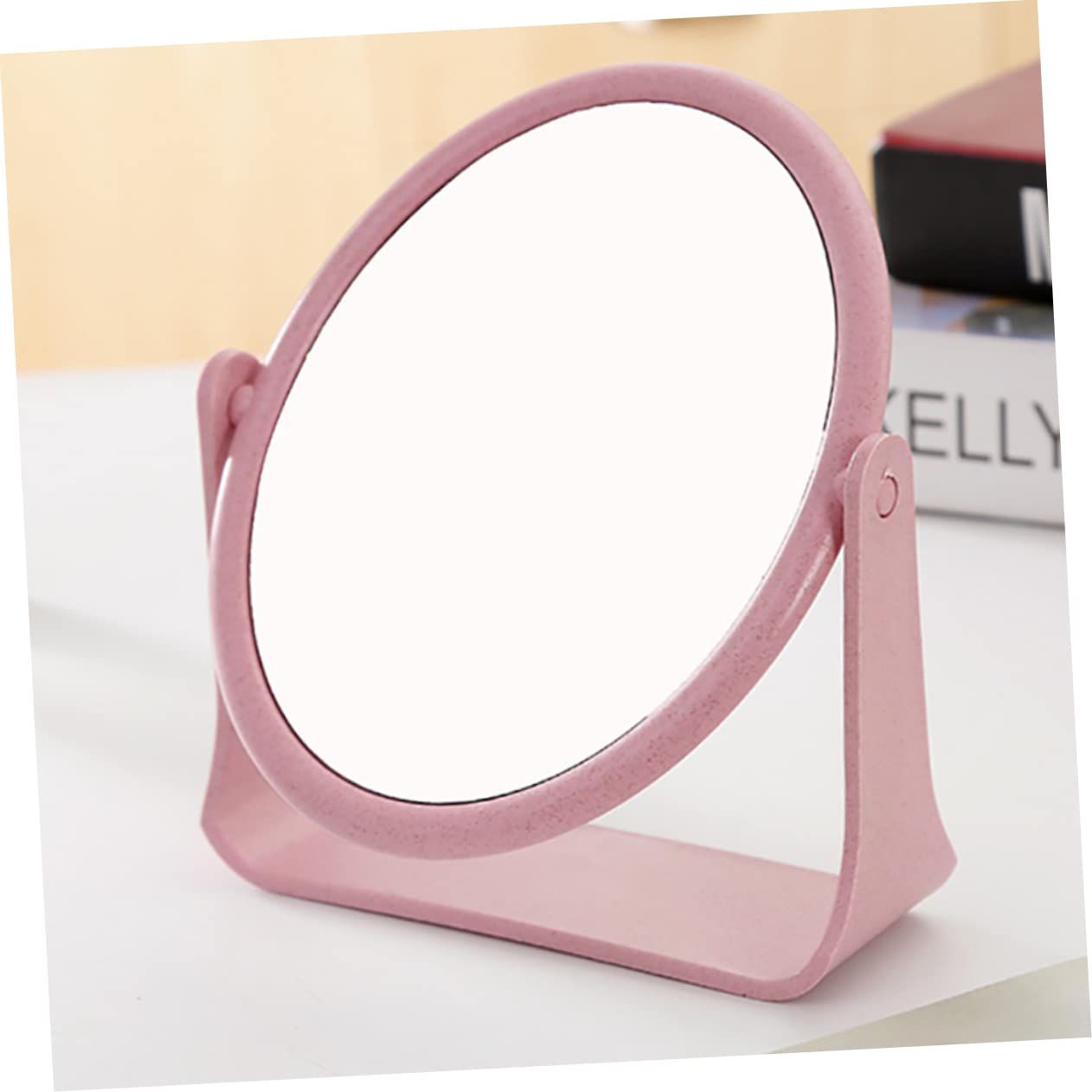 2pcs Makeup Light Mirror Cosmetic Mirror Desk Mirror Decor Stylish Mirror view 3