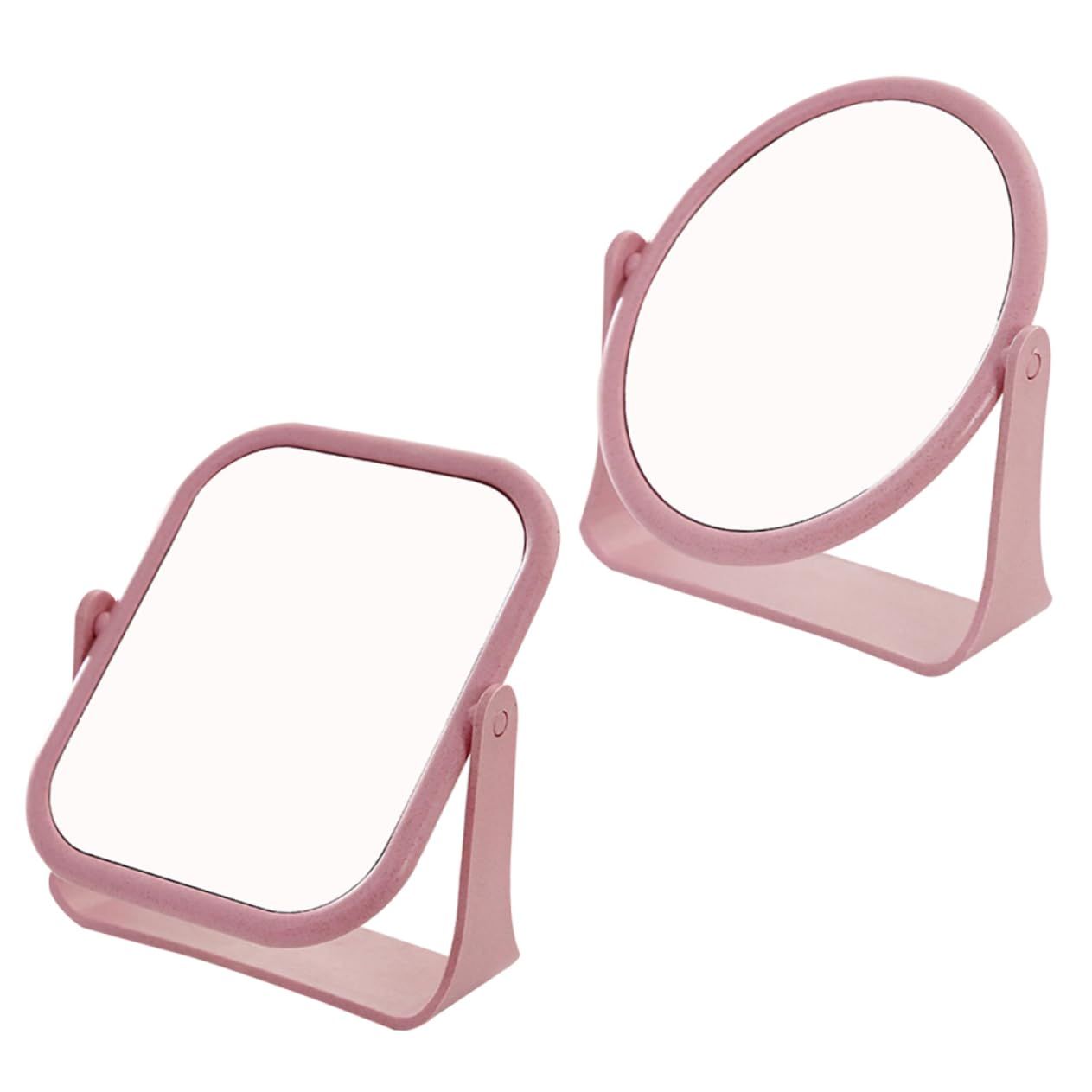 2pcs Makeup Light Mirror Cosmetic Mirror Desk Mirror Decor Stylish Mirror view 5