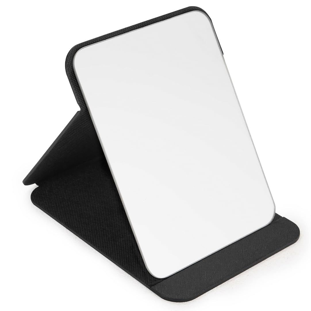 Leather Foldable Compact Vanity Mirror view 2