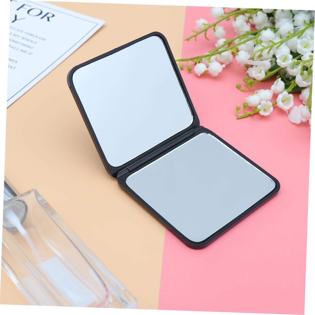 Small Mirror for Makeup Bag Pocket Vanity Mirror Small Folding Mirror for view 3