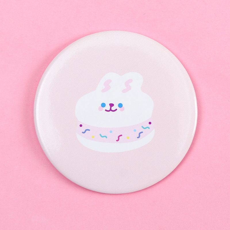 Folding Mirror, Hand-held Vanity Mirror, Portable Cute Mini Daisy Small view 5