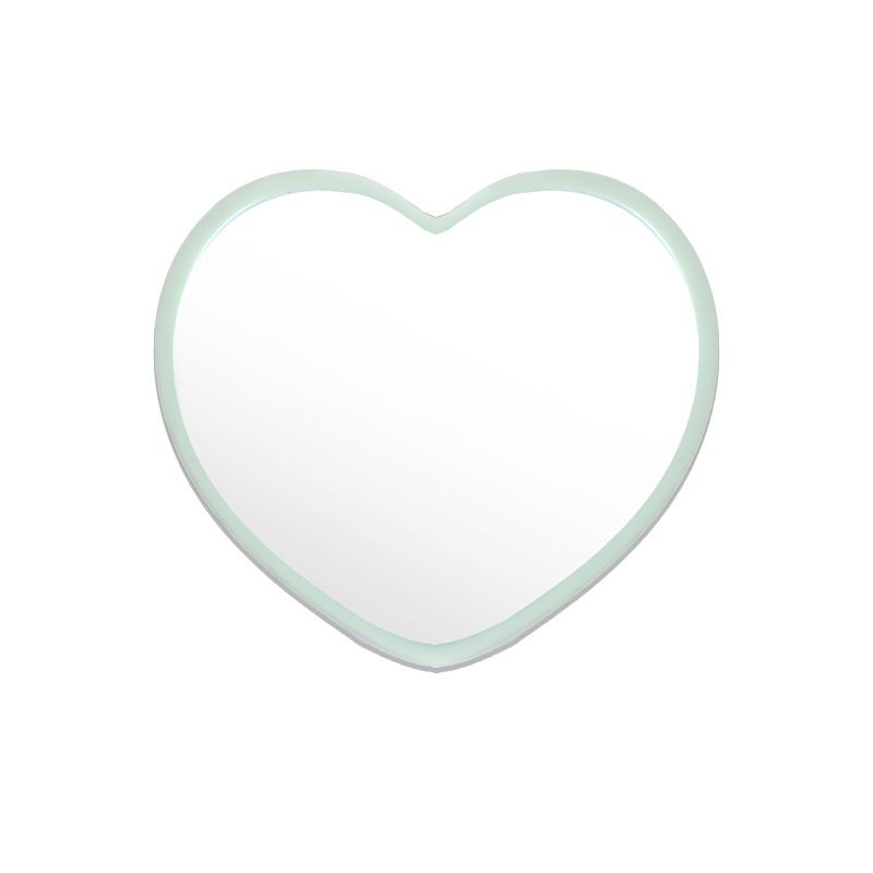 Heart Shaped Mirror Cosmetic Mirror Travel Makeup Mirror Portable Vanity view 4