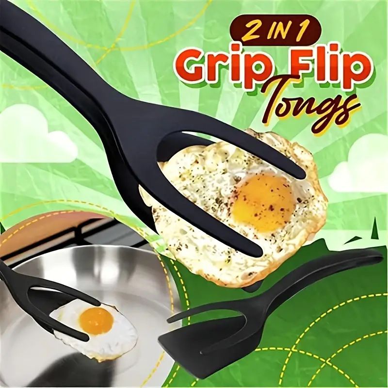 2 in 1 Spatula and tongs view 2