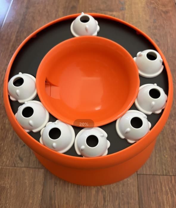 Cat Slow Feeder, Raised Cat Dog Food Bowls with Stand,Cat Puzzles Feeder view 2