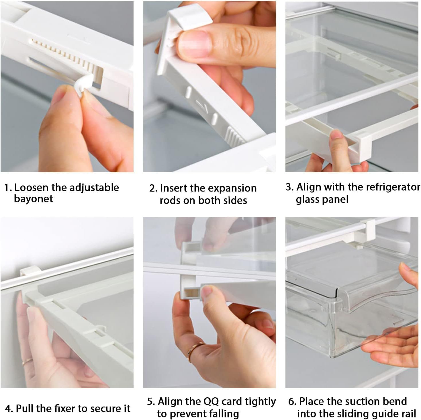 Fridge Egg Drawers Refrigerator Egg Storage Container Refrigerator Pull Out view 3