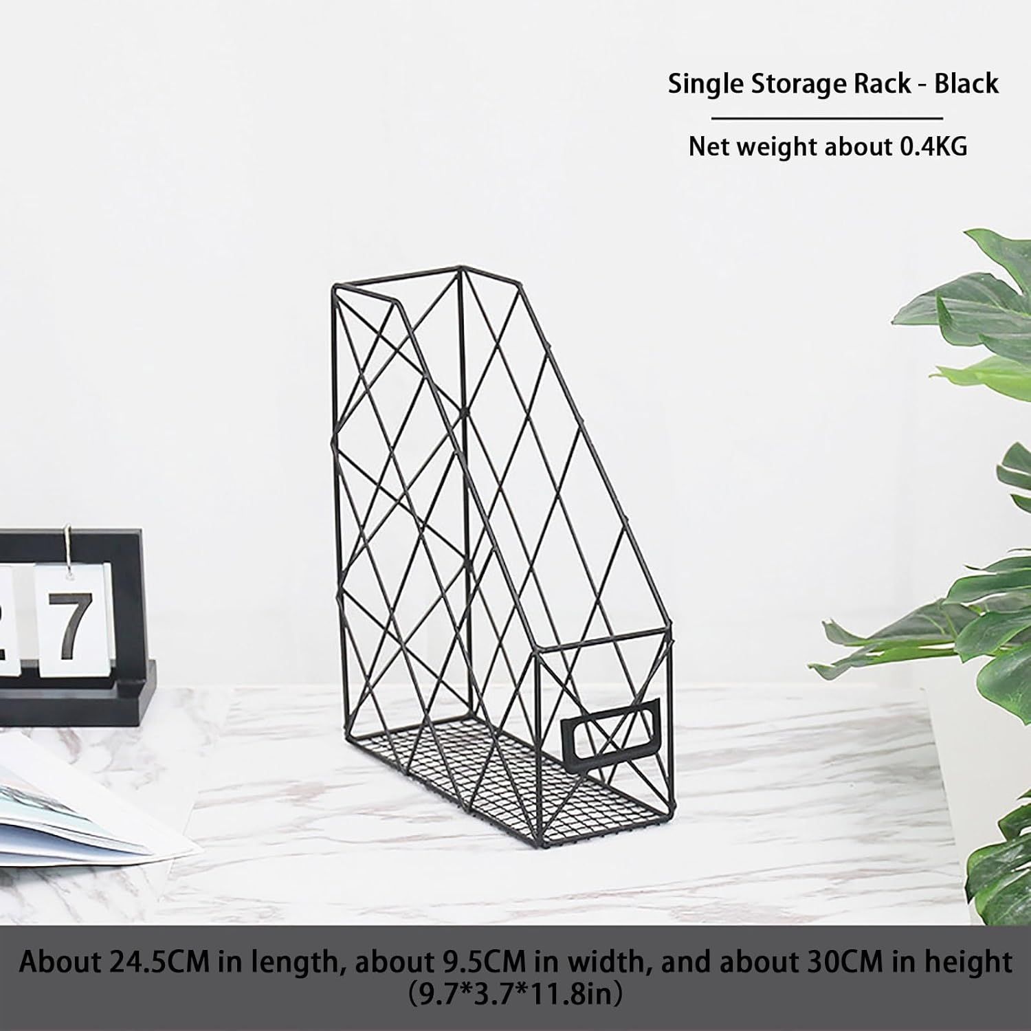 Metal Scandinavian creative style simple vertical file storage rack view 5