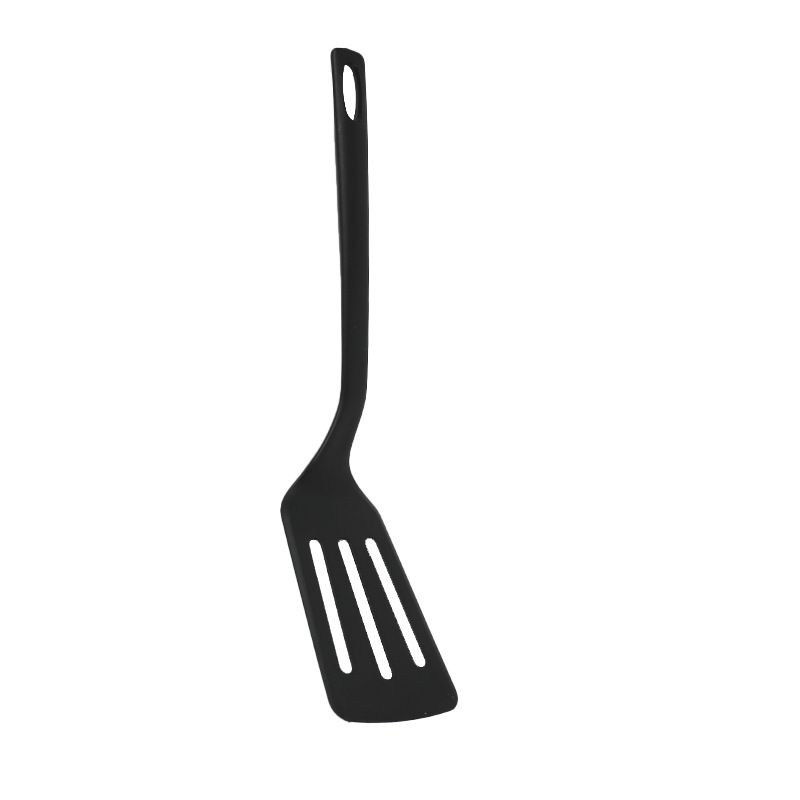Flexible Nylon Slotted Spatula with Curved Handle view 2