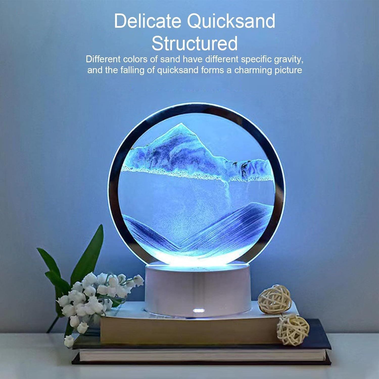 3D Mobile Sand Art Table lamp view 2