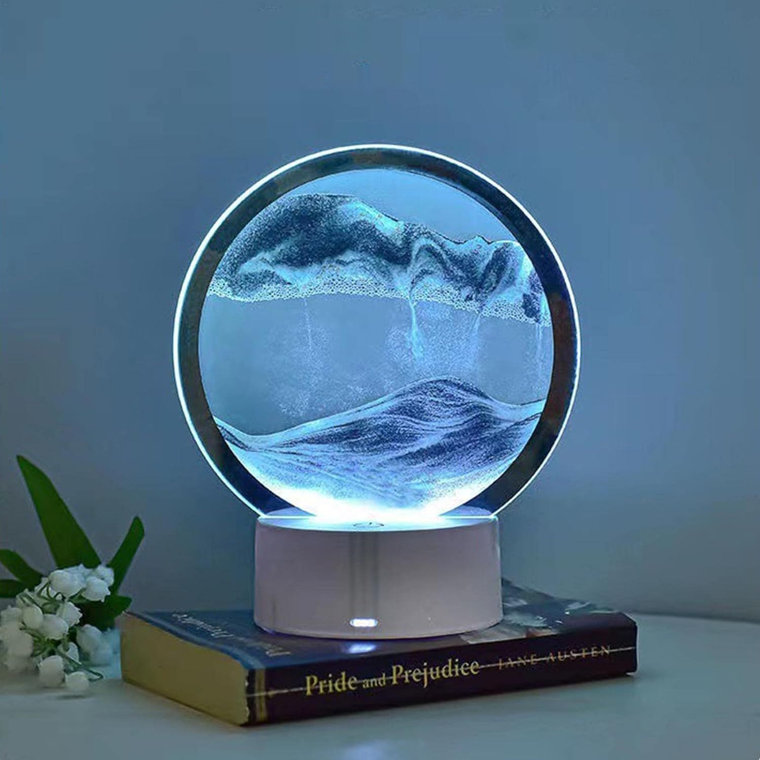 3D Mobile Sand Art Table lamp view 3