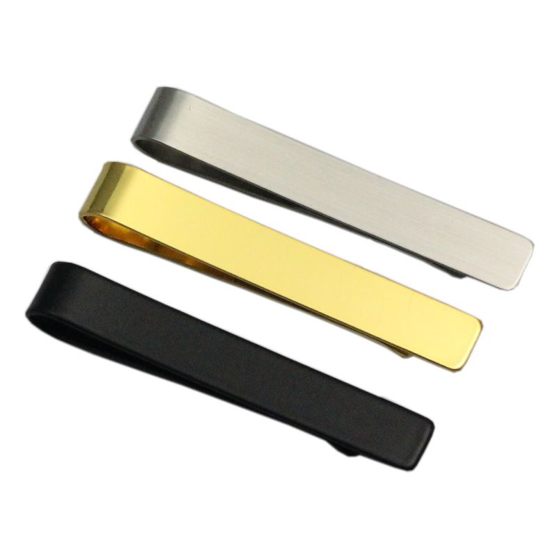 4 Pack Skinny Tie Bar Clip Set