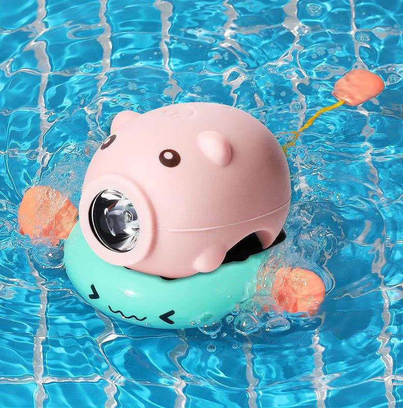 Bike Handlebar Light 3 Lighting Modes Cartoon Pig Children USB Rechargeable view 2
