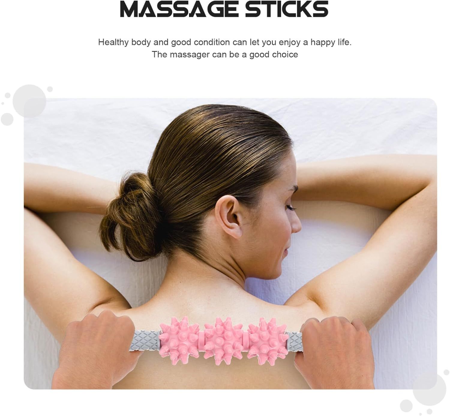 Handheld Roller Fitness Relaxing Roller Portable Leg Muscle Massaging Roller view 3