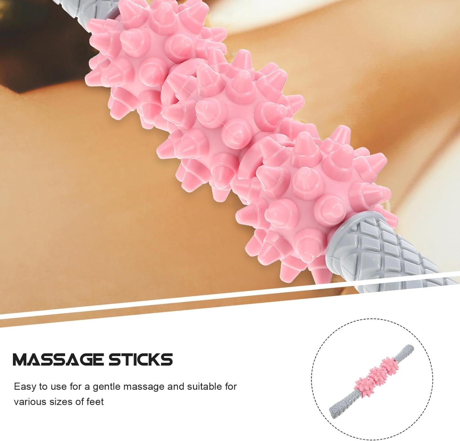 Handheld Roller Fitness Relaxing Roller Portable Leg Muscle Massaging Roller view 4