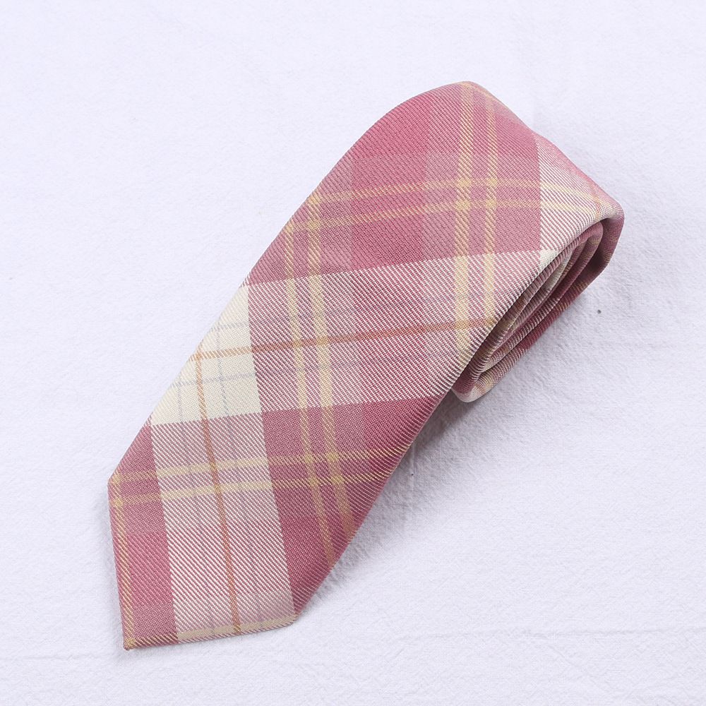 5 Pcs Necktie Bow Tie Unisex Uniform Adjustable Plaid Tartan Bow Tie Necktie view 2