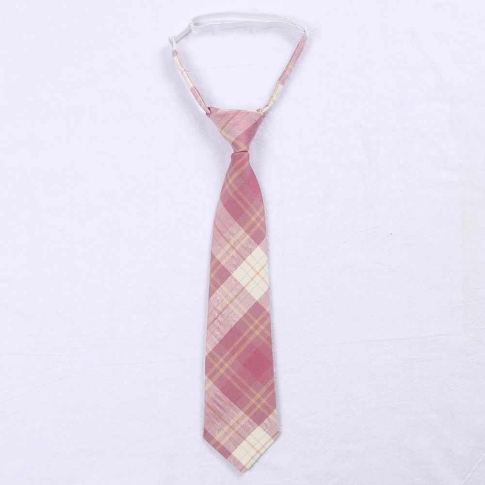 5 Pcs Necktie Bow Tie Unisex Uniform Adjustable Plaid Tartan Bow Tie Necktie view 5