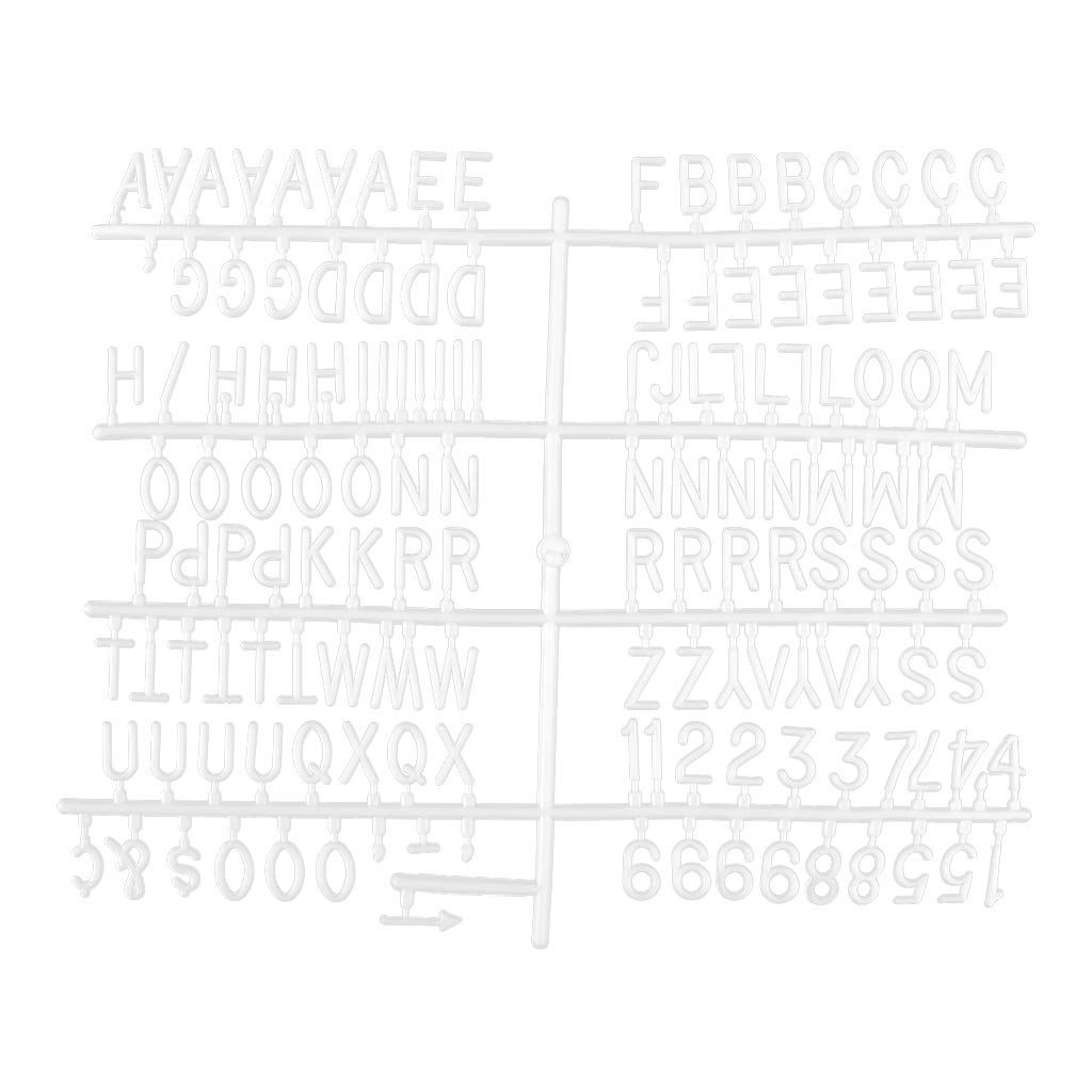 Characters White Plastic Letter Set for Changeable Felt Letter Boards view 2